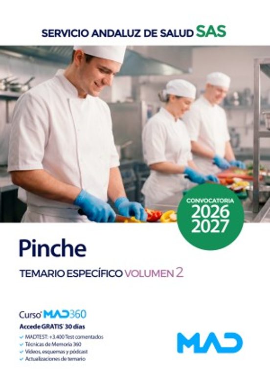 Pinche del Servicio Andaluz de Salud . Temario específico. Volumen 2