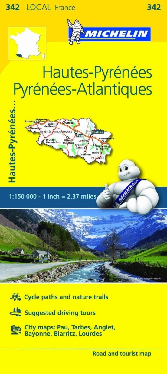 Mapa Local Hautes Pyren Pyren Atlant