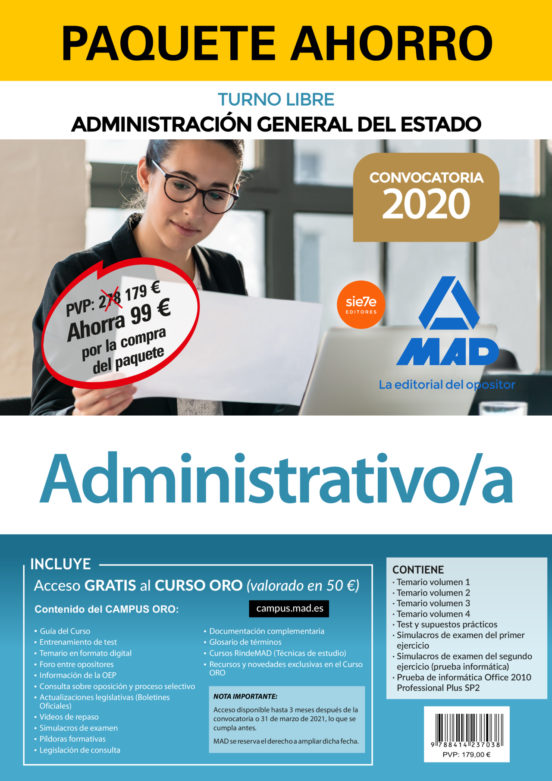 Paquete Ahorro Administrativo De La Administración General Del Estado