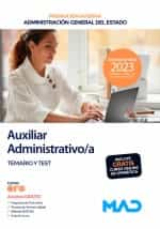 Auxiliar Administrativo/a . Temario Y Test
