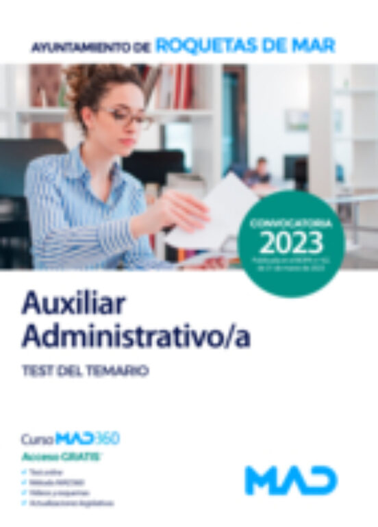Auxiliar Administrativo/a. Test Del Temario Ayuntamiento De Roquetas D