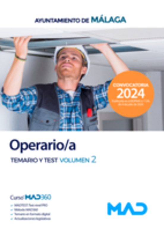 Operario/a. Temario Y Test Volumen 2