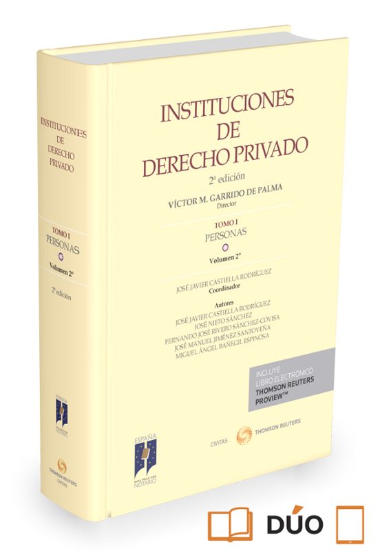 Instituciones de Derecho Privado Tomo i : Personas