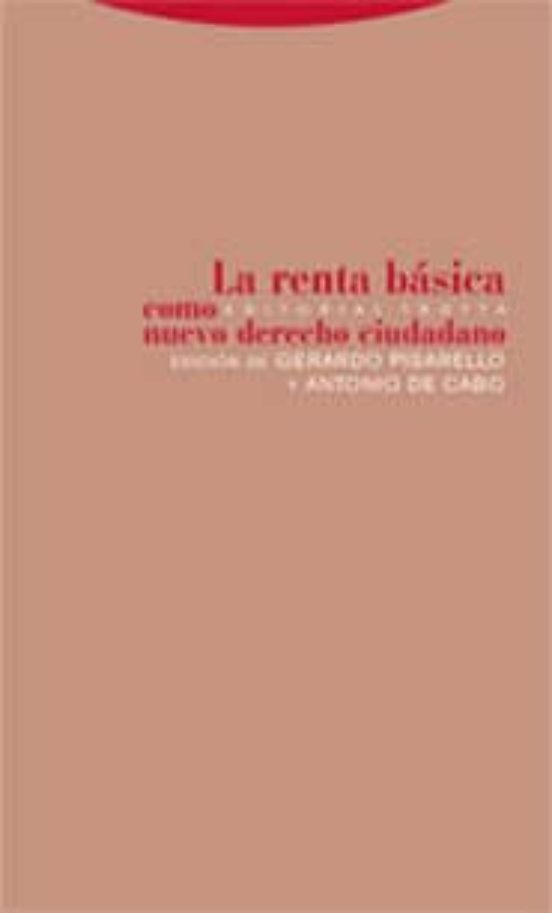 La Renta Básica Como Nuevo Derecho Ciudadano