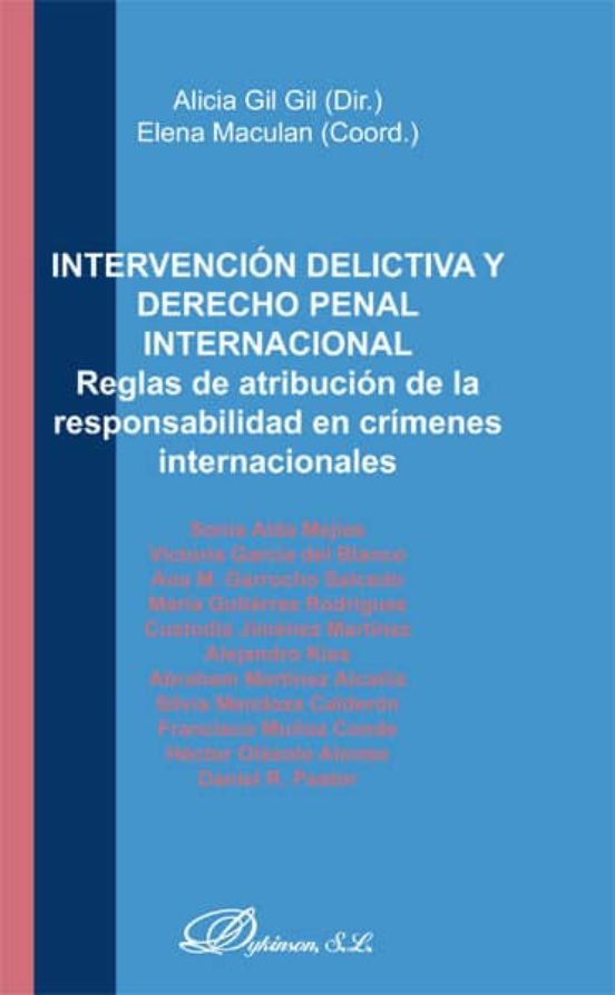 Intervención Delictiva Y Derecho Penal Internacional