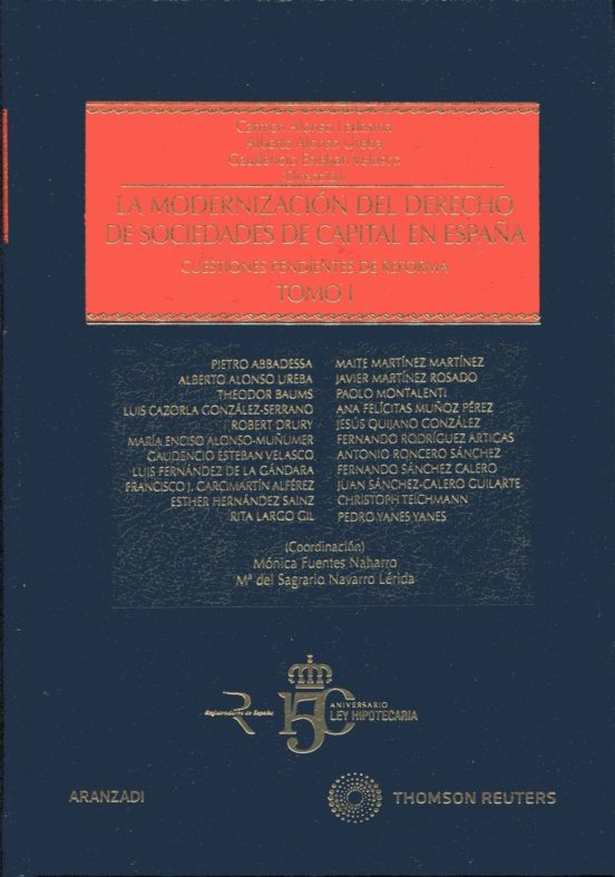 Modernización Del Derecho De Sociedades De Capital En España