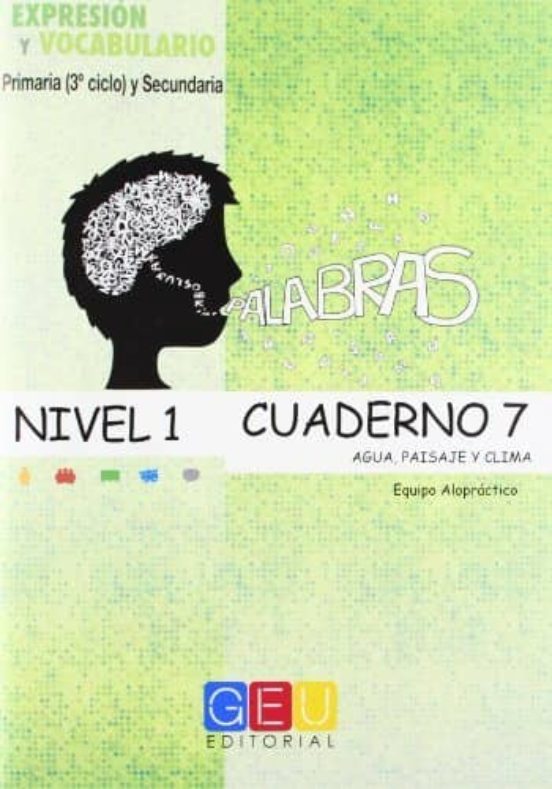 Palabras. Agua Paisaje y Clima Nivel 1. Cuaderno 7