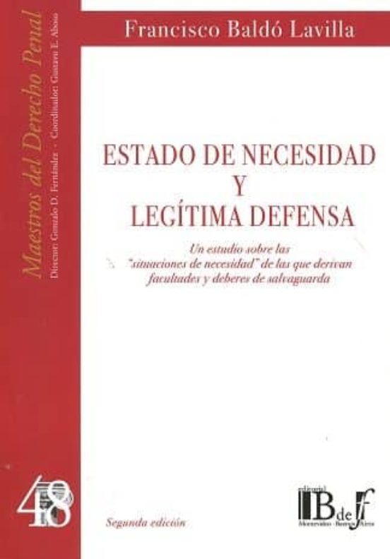 Estado De Necesidad Y Legitima Defensa