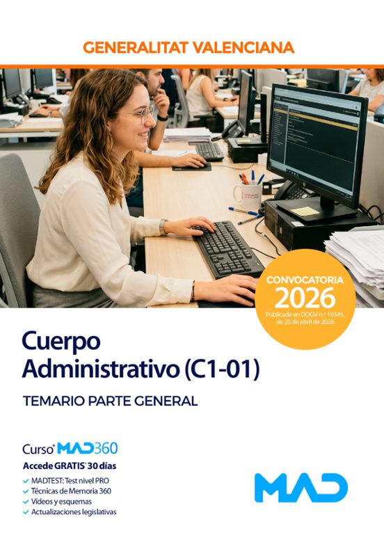 Cuerpo Administrativo . Generalitat Valenciana. Temario Pa Rte