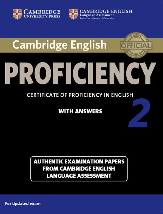 Cambridge English Proficiency 2 Student S Book With Answers