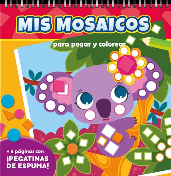 Mis Mosaicos Para Pegar Y Colorear. Animales Salvajes