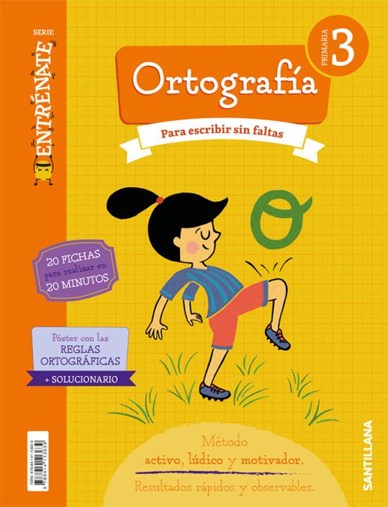 Entrénate. Cuaderno Ortografía 3 Primaria
