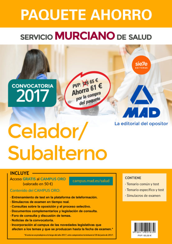 Paquete Ahorro Celador/subalterno Del Servicio Murciano De Salud