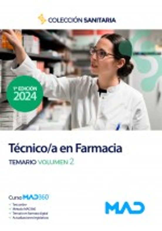Manual Del Tecnico/a En Farmacia De Instituciones Sanitarias. Temario