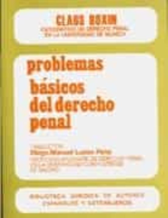 Problemas Básicos Del Derecho Penal