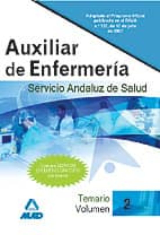 Auxiliar De Enfermeria Del Servicio Andaluz De Salud: Temario