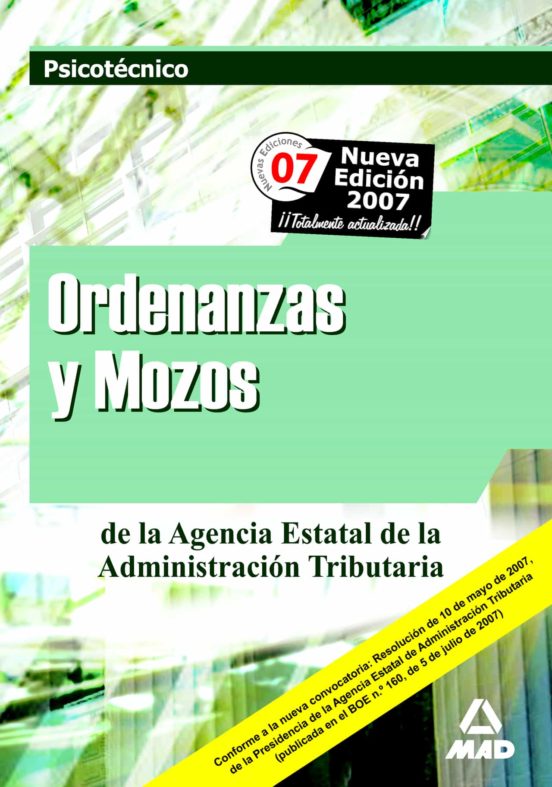 Ordenanzas Y Mozos De La Agencia Estatal De La Administración Tributaria. Psicotécnico