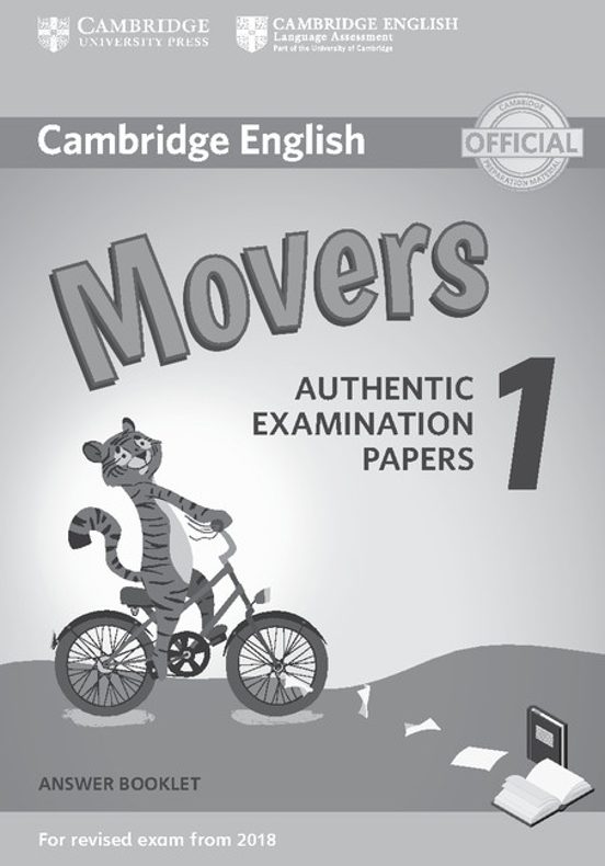 Cambridge English Young Learners English Tests Movers 1 An