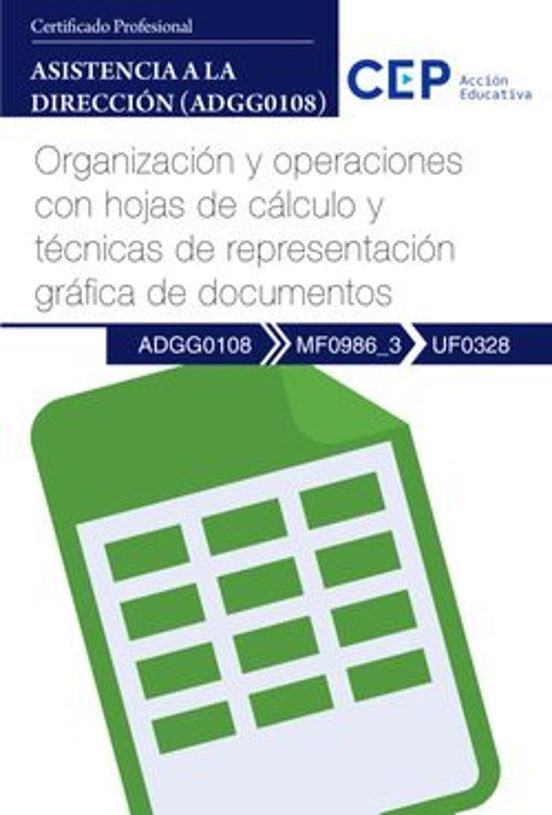 Mf0986_3/uf0328. Organización Y Operaciones Con Hojas De Cálculo Y Téc