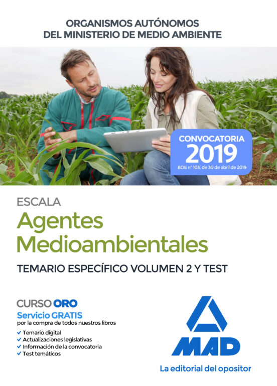 Escala De Agentes Medioambientales De Organismos Autónomos Del Ministerio De Medio Ambiente. Temario Específico Volumen 2 Y Test