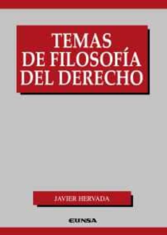 Temas De Filosofía Del Derecho