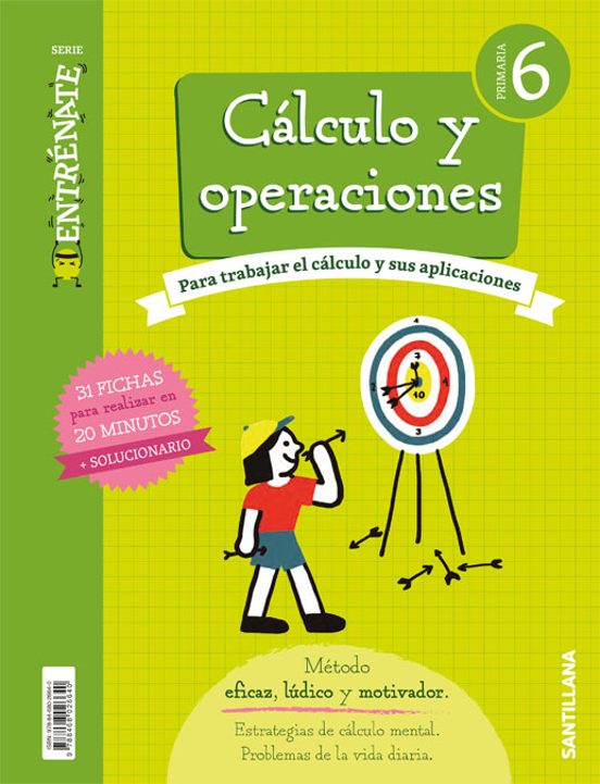 Entrénate. Cuaderno Cálculo 6 Primaria