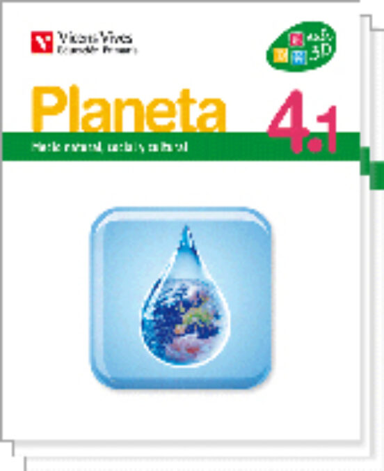 Planeta 4. Navarra. Libro 1 2 y 3 4º Primaria