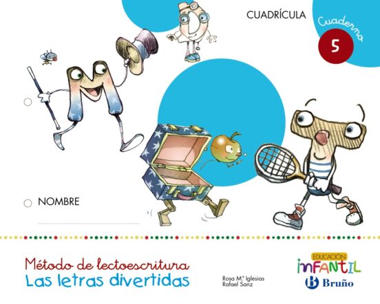 Las Letras Divertidas Educacion Infantil 4 Años Cuadrícula Cuaderno 5