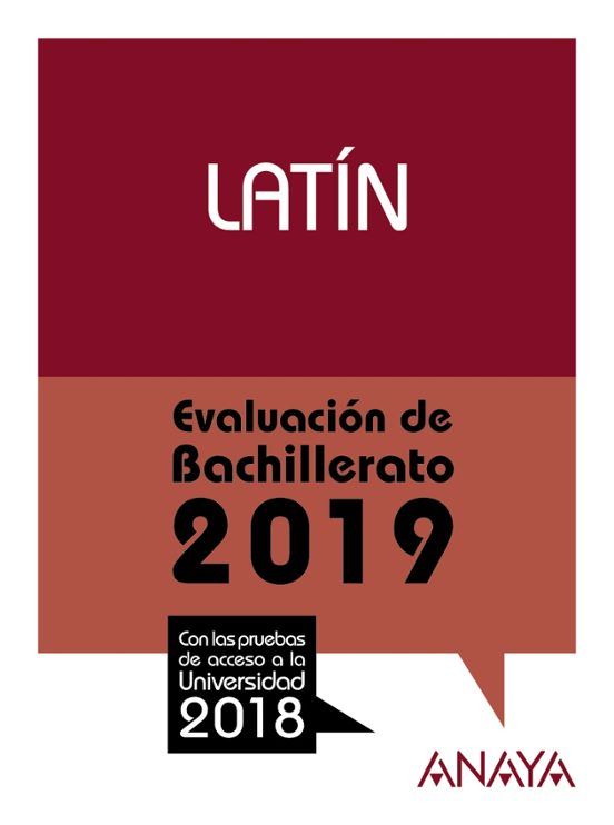 Latín: Evaluacion De Bachillerato 2019