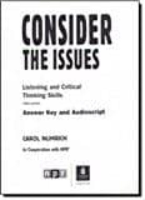 Consider The Issues Answer Key