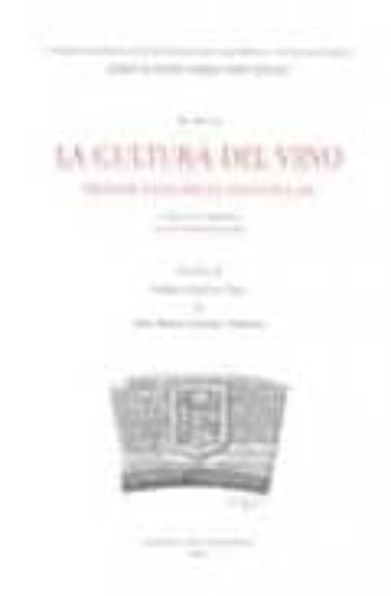 Actas De La Cultura Del Vino
