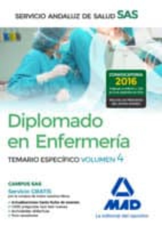 Diplomado En Enfermeria Del Servicio Andaluz De Salud. Temario E Espec
