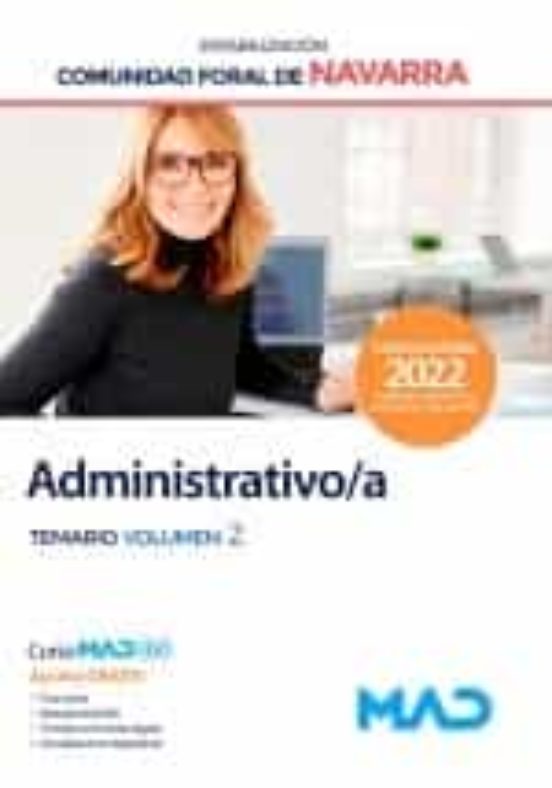 Administrativo/a De La Administración De La Comunidad Foral De Navarra . Temario Vol 2