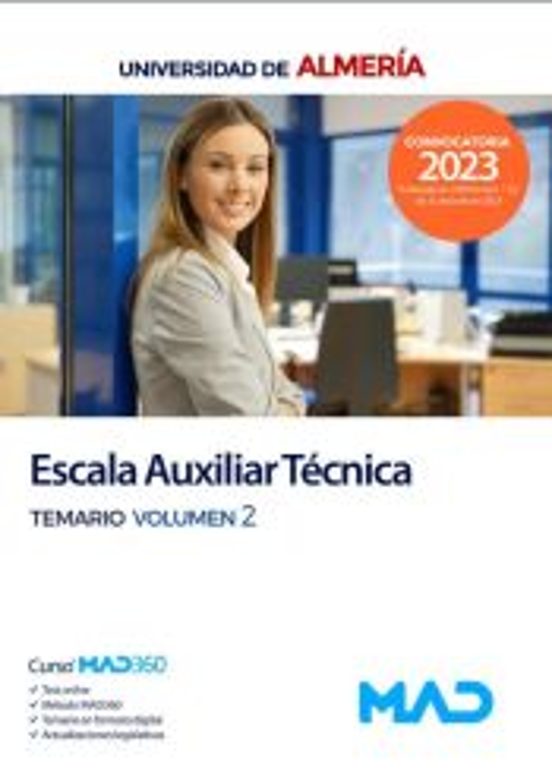 Escala Auxiliar Tecnica. Temario Volumen 2 Universidad De Almeria