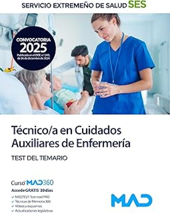 Tecnico Medio Sanitario De Cuidados Auxiliares De Enfermeria: Test De