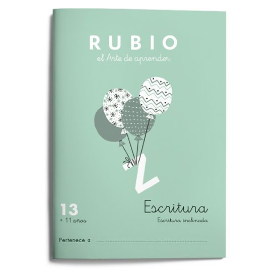 Escritura Rubio 13 Escritura Inclinada