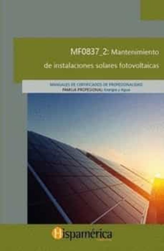 Mf0837_2mantenimiento De Instalaciones Solares Fotovoltaica