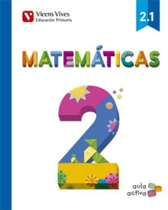 Portada de Matematicas 2º Educacion Primaria Trimestres Mec Ed 2015 Aula Activa