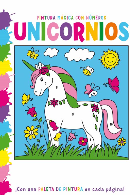 Pintura Mágica Con Números: Unicornios