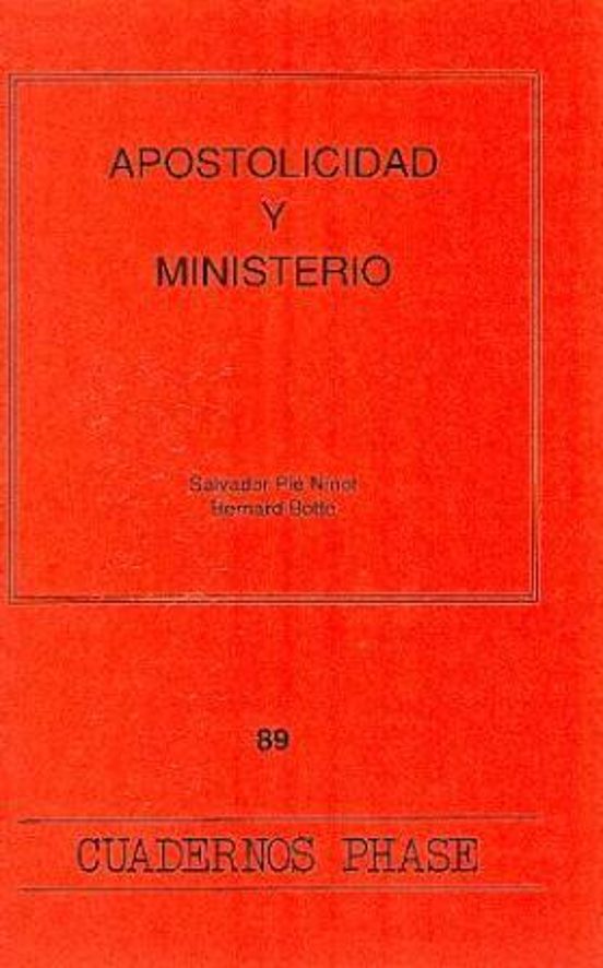 Apostolicidad Y Ministerio