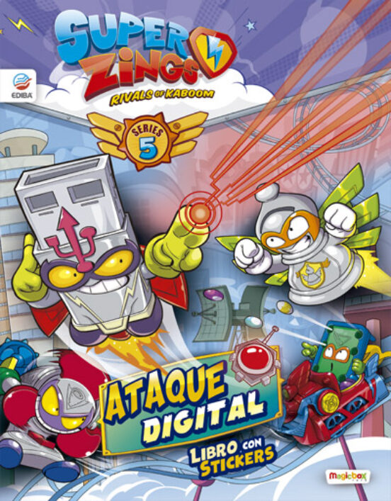 Superzings Ataque Digital Libro Con Pegatinas