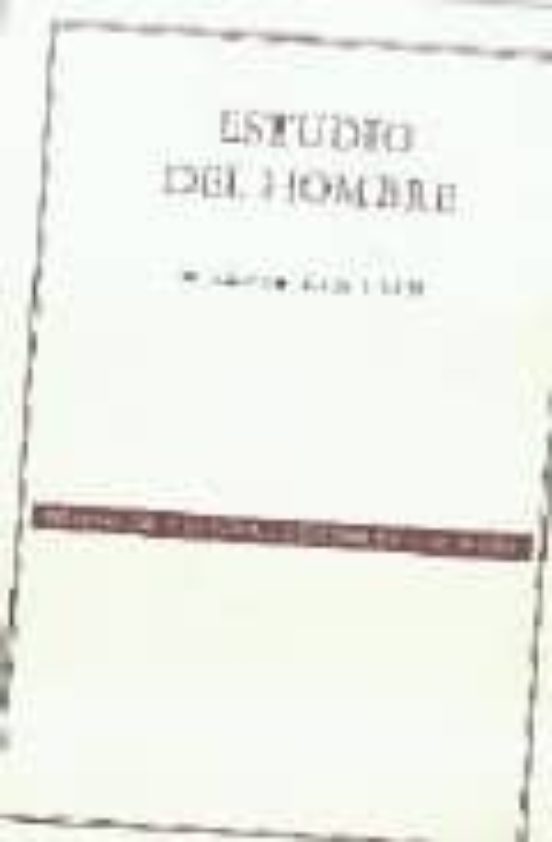 Estudio Del Hombre