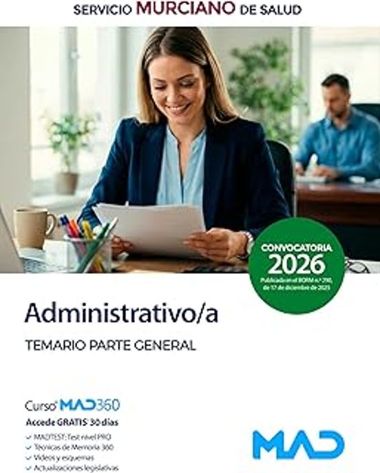 Administrativo / A Del Servicio Murciano De Salud . Temario Parte