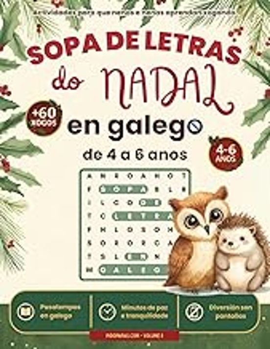 Sopa De Letras Do Nadal En Galego De 4 A 6 Anos