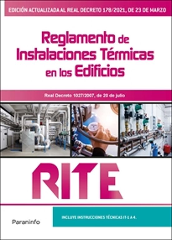 RITE. Reglamento De Instalaciones Térmicas En Los Edificios 8.ª Edición 2021