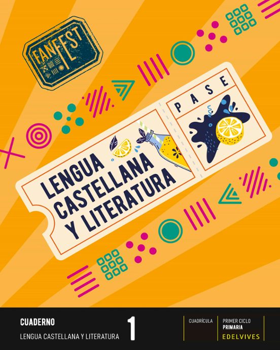 Lengua Castellana y Literatura 1.º Primaria. Cuaderno Cuadrícula Proye