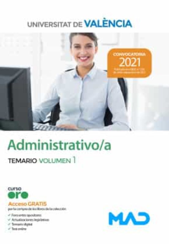 Administrativo/a De La Universitat De València. Temario Volumen 1
