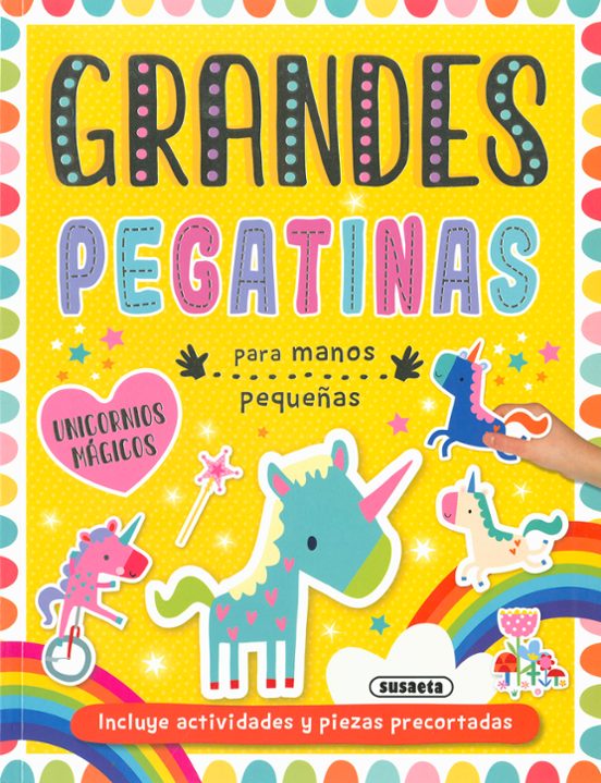 Unicornios Magicos. Grandes Pegatinas Para Manos Pequeñas