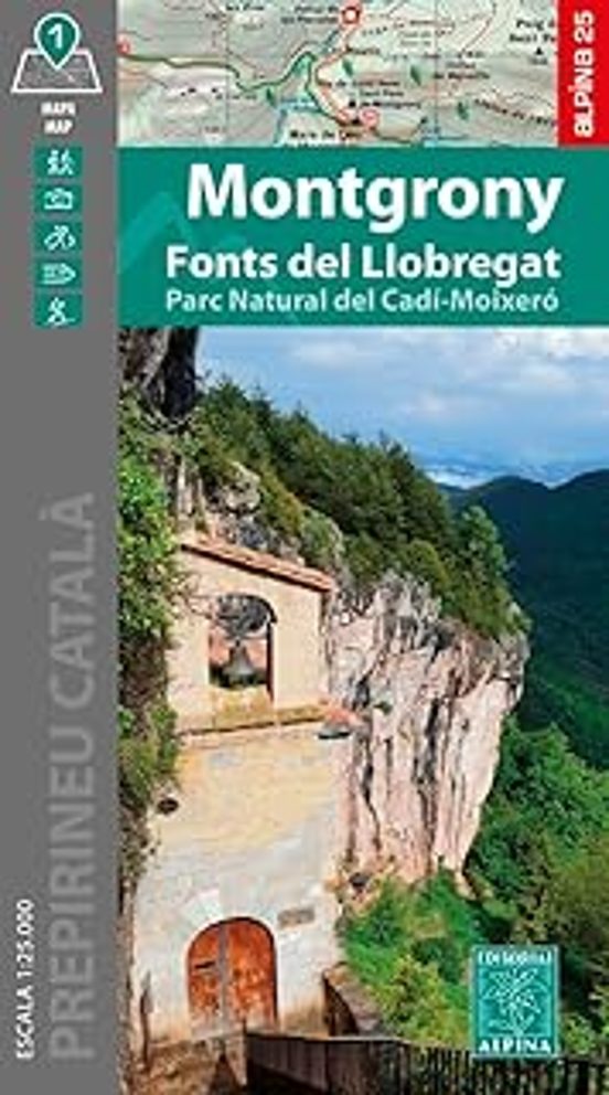 Montgrony - Fonts del Llobregat -Mapa