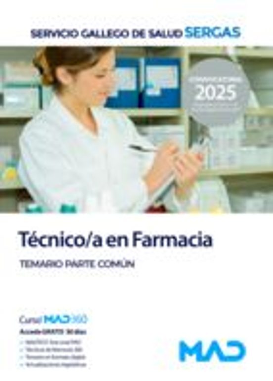 Técnico/a En Farmacia. Temario Parte Común